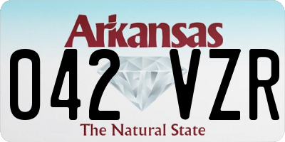 AR license plate 042VZR