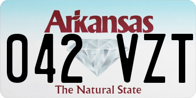 AR license plate 042VZT