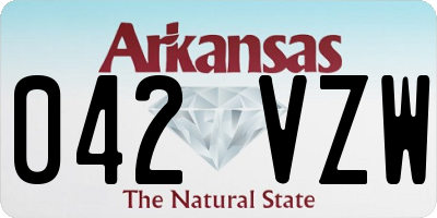 AR license plate 042VZW