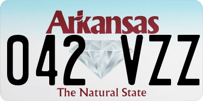 AR license plate 042VZZ