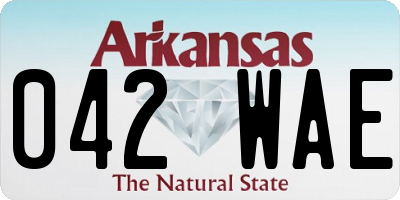 AR license plate 042WAE