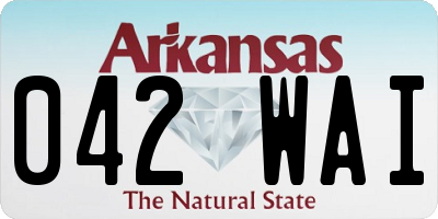 AR license plate 042WAI