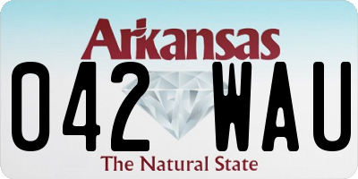 AR license plate 042WAU