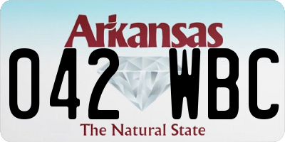 AR license plate 042WBC