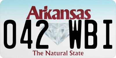 AR license plate 042WBI