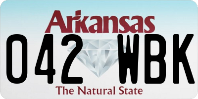 AR license plate 042WBK