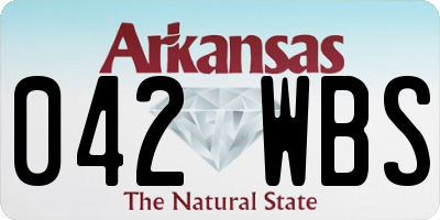 AR license plate 042WBS