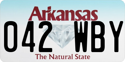 AR license plate 042WBY