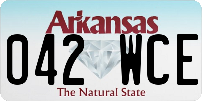 AR license plate 042WCE