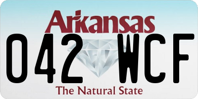 AR license plate 042WCF