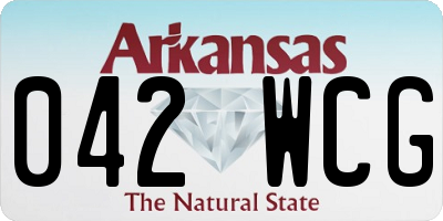 AR license plate 042WCG