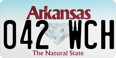 AR license plate 042WCH