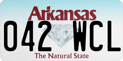 AR license plate 042WCL
