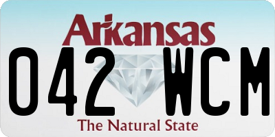 AR license plate 042WCM