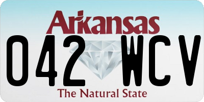 AR license plate 042WCV
