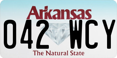 AR license plate 042WCY