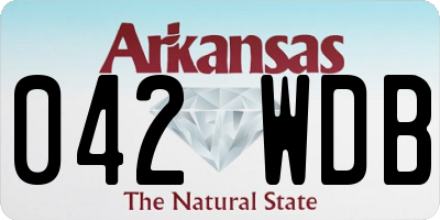 AR license plate 042WDB