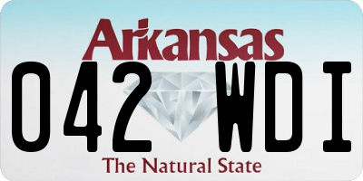 AR license plate 042WDI