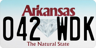 AR license plate 042WDK