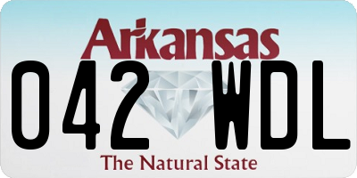 AR license plate 042WDL