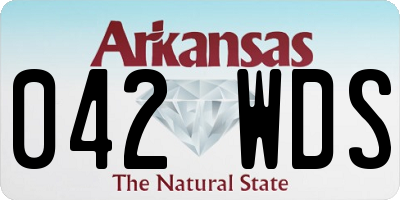 AR license plate 042WDS