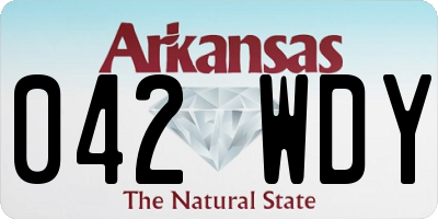 AR license plate 042WDY