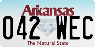 AR license plate 042WEC