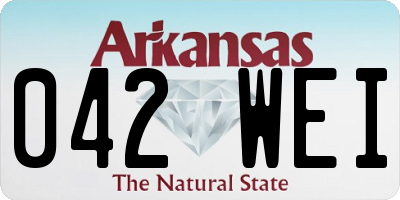AR license plate 042WEI