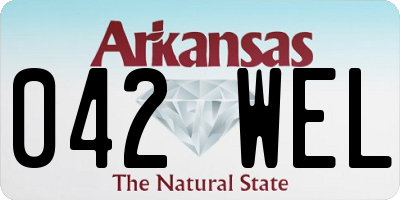 AR license plate 042WEL