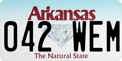 AR license plate 042WEM