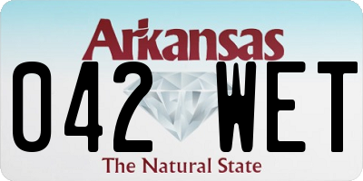 AR license plate 042WET