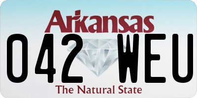 AR license plate 042WEU