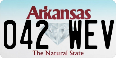 AR license plate 042WEV