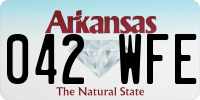 AR license plate 042WFE