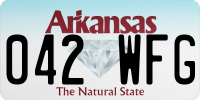 AR license plate 042WFG