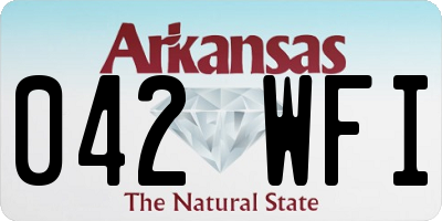 AR license plate 042WFI