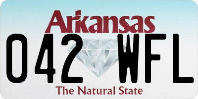 AR license plate 042WFL