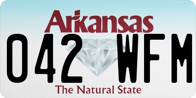AR license plate 042WFM
