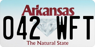 AR license plate 042WFT