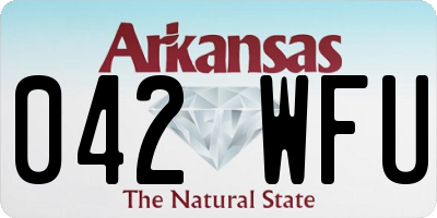AR license plate 042WFU