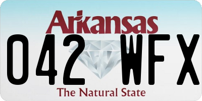 AR license plate 042WFX