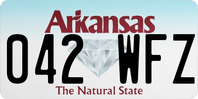 AR license plate 042WFZ