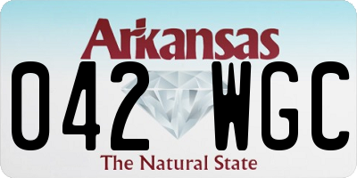 AR license plate 042WGC