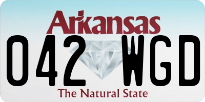 AR license plate 042WGD