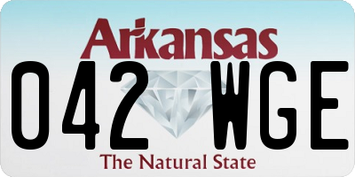 AR license plate 042WGE