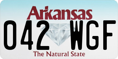 AR license plate 042WGF