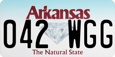 AR license plate 042WGG