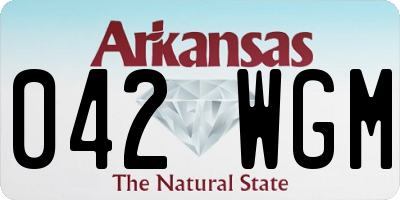 AR license plate 042WGM