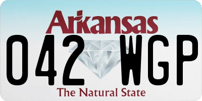 AR license plate 042WGP