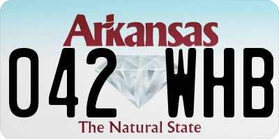 AR license plate 042WHB